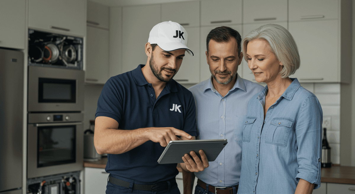 JK Appliance Repair Team Meeting